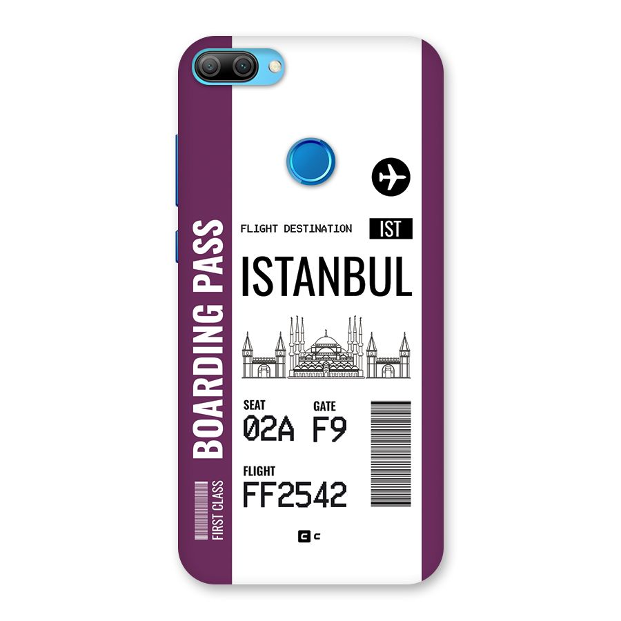 Istanbul Boarding Pass Back Case for Honor 9N