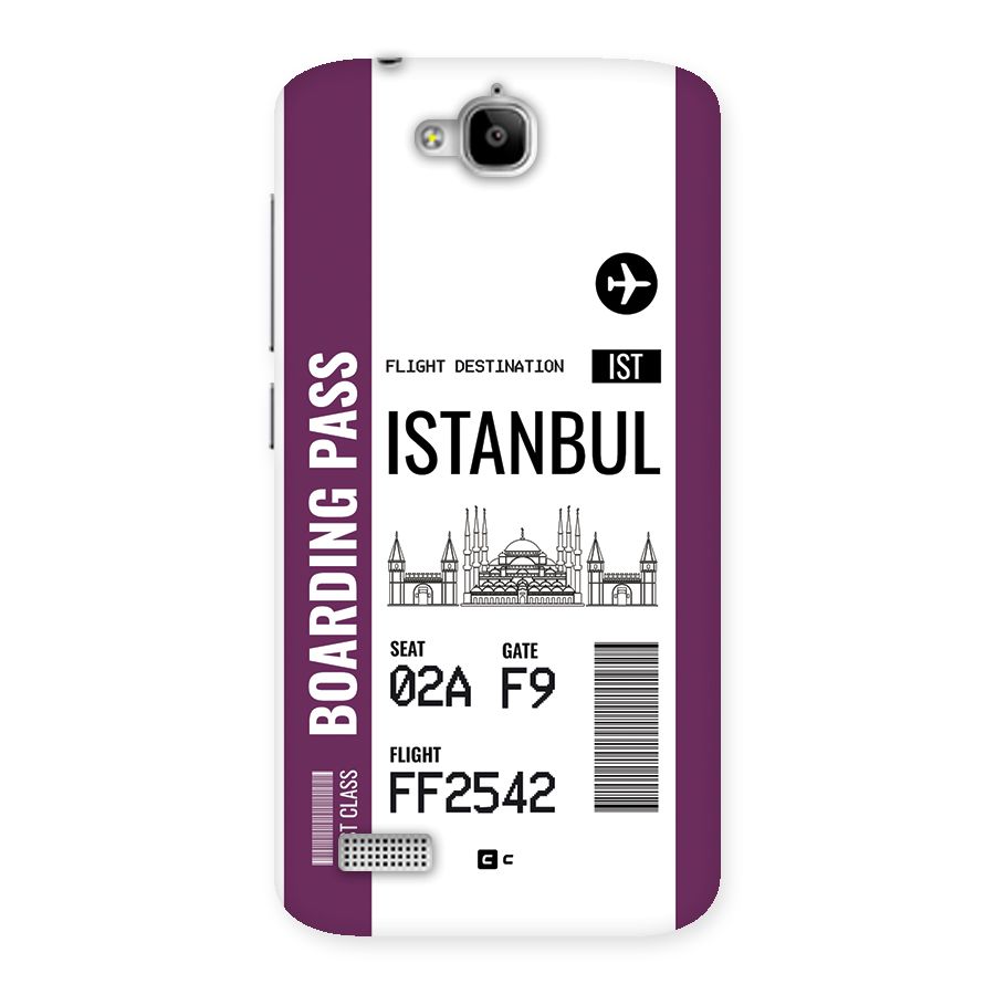 Istanbul Boarding Pass Back Case for Honor Holly