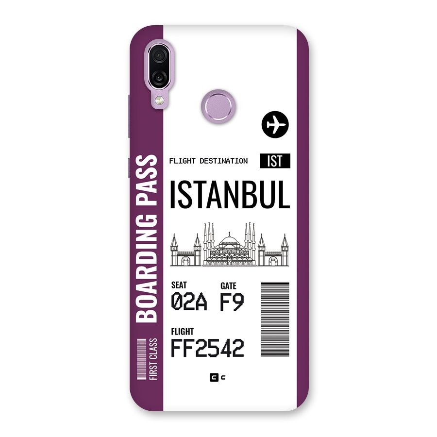Istanbul Boarding Pass Back Case for Honor Play