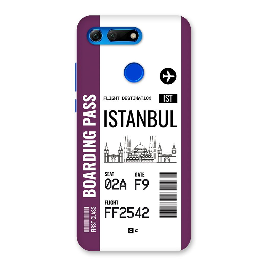 Istanbul Boarding Pass Back Case for Honor View 20