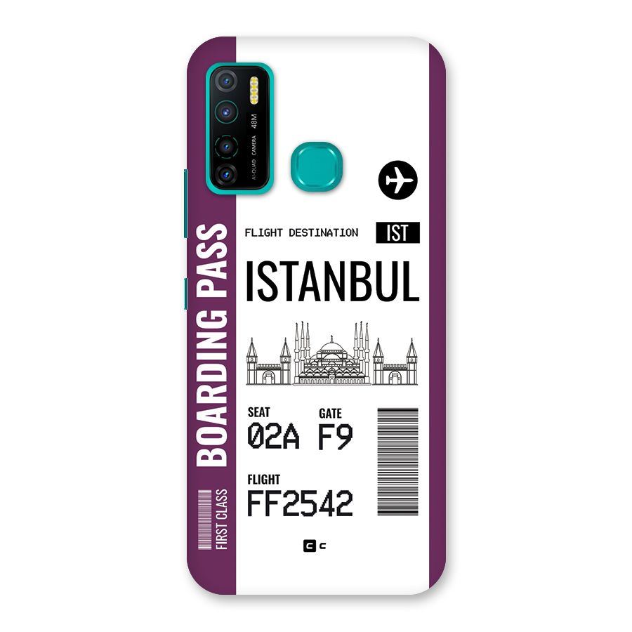 Istanbul Boarding Pass Back Case for Infinix Hot 9 Pro