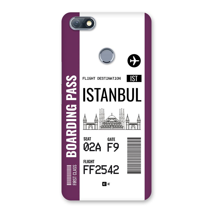 Istanbul Boarding Pass Back Case for Infinix Note 5