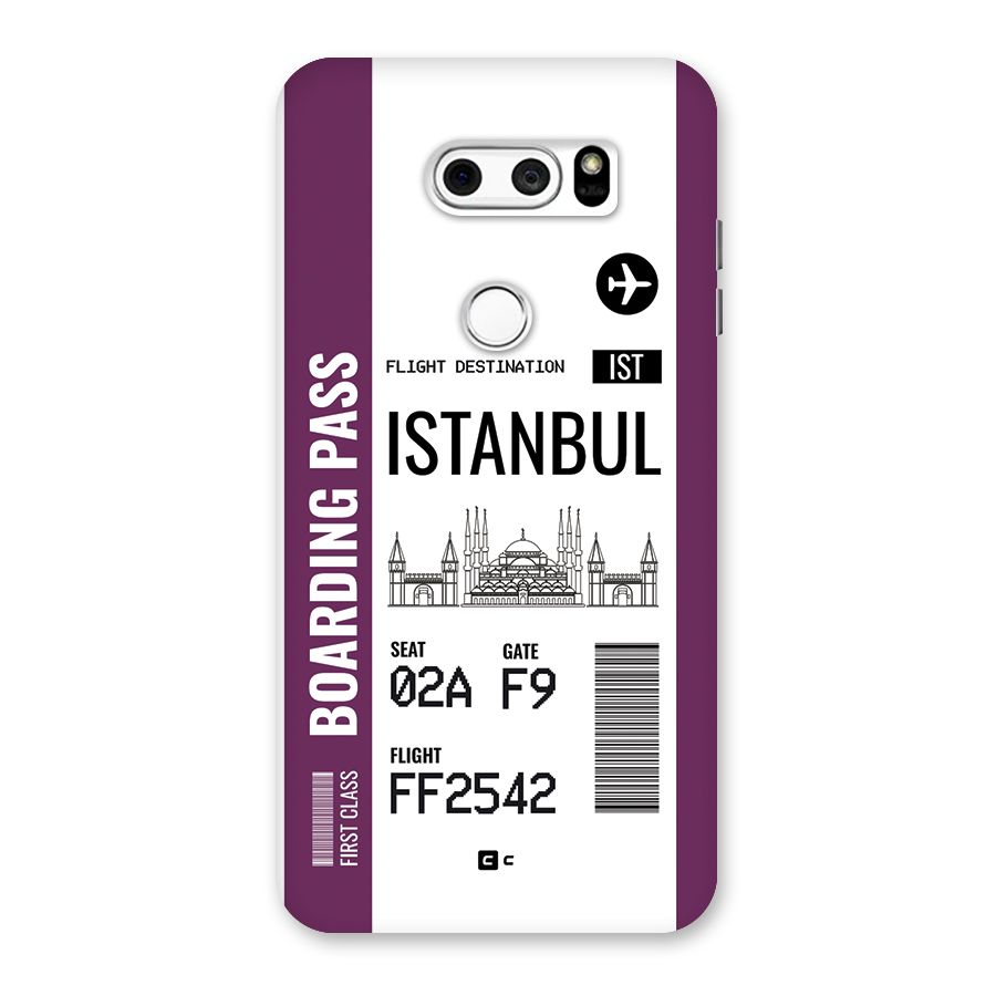 Istanbul Boarding Pass Back Case for LG V30