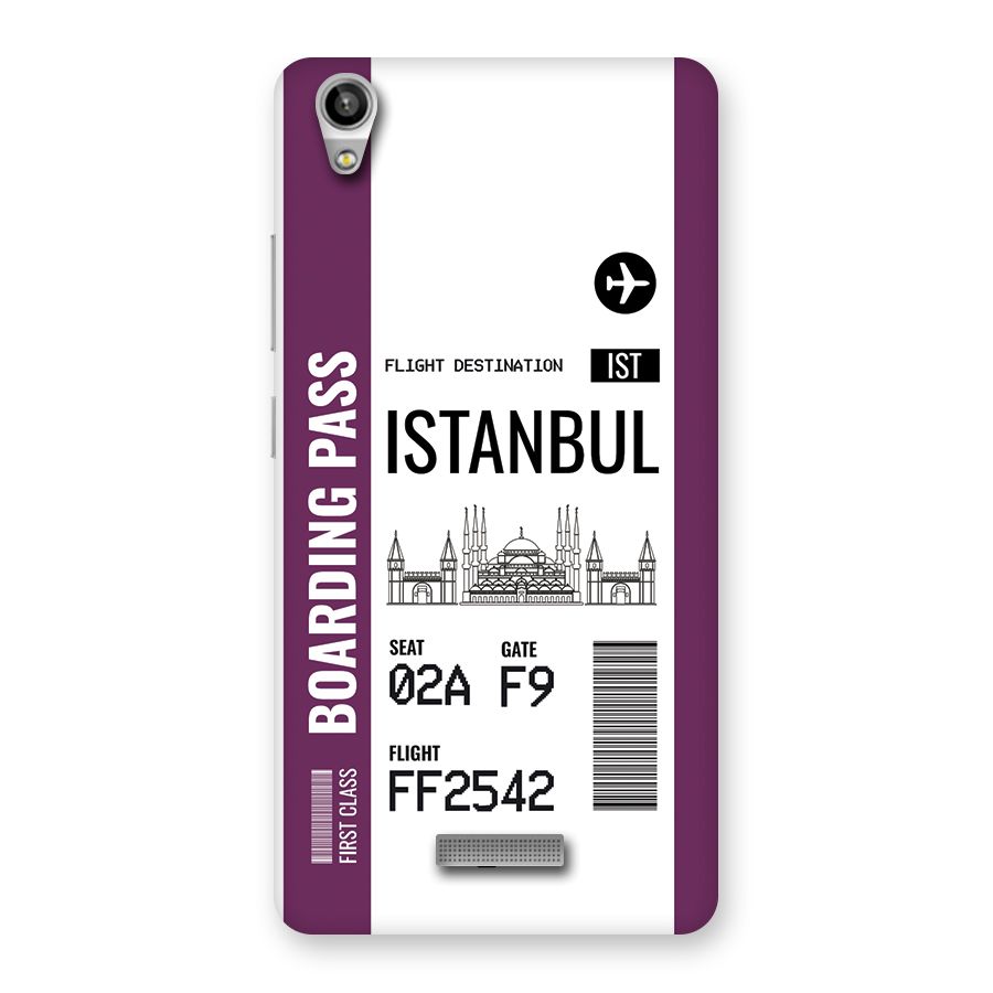 Istanbul Boarding Pass Back Case for Lava Pixel V1