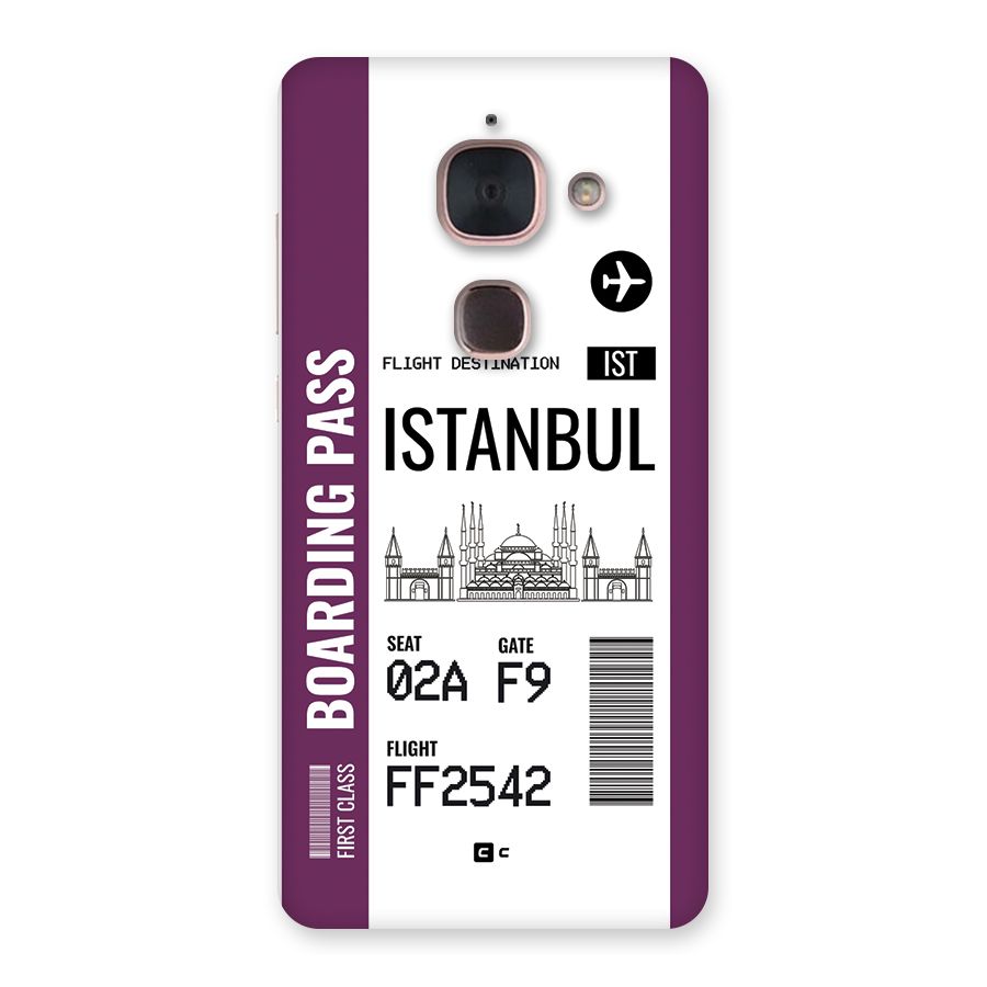Istanbul Boarding Pass Back Case for Le Max 2