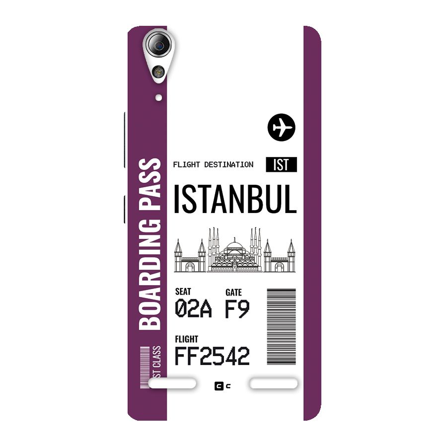 Istanbul Boarding Pass Back Case for Lenovo A6000