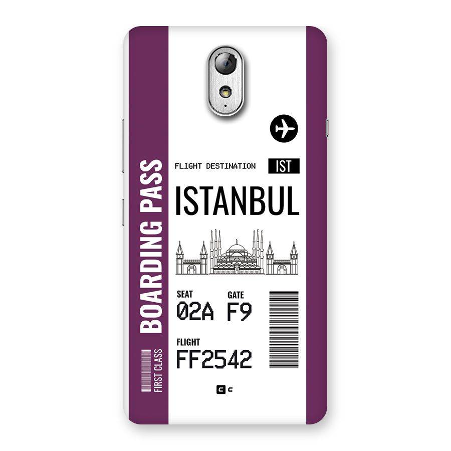 Istanbul Boarding Pass Back Case for Lenovo Vibe P1M