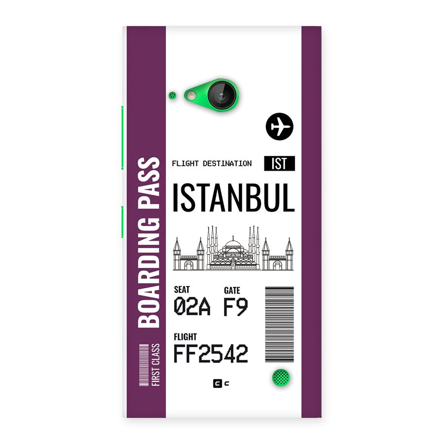 Istanbul Boarding Pass Back Case for Lumia 730