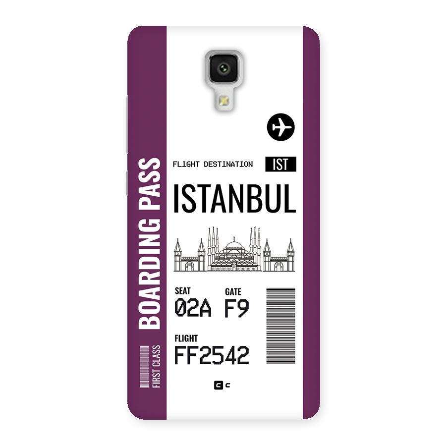 Istanbul Boarding Pass Back Case for Mi4