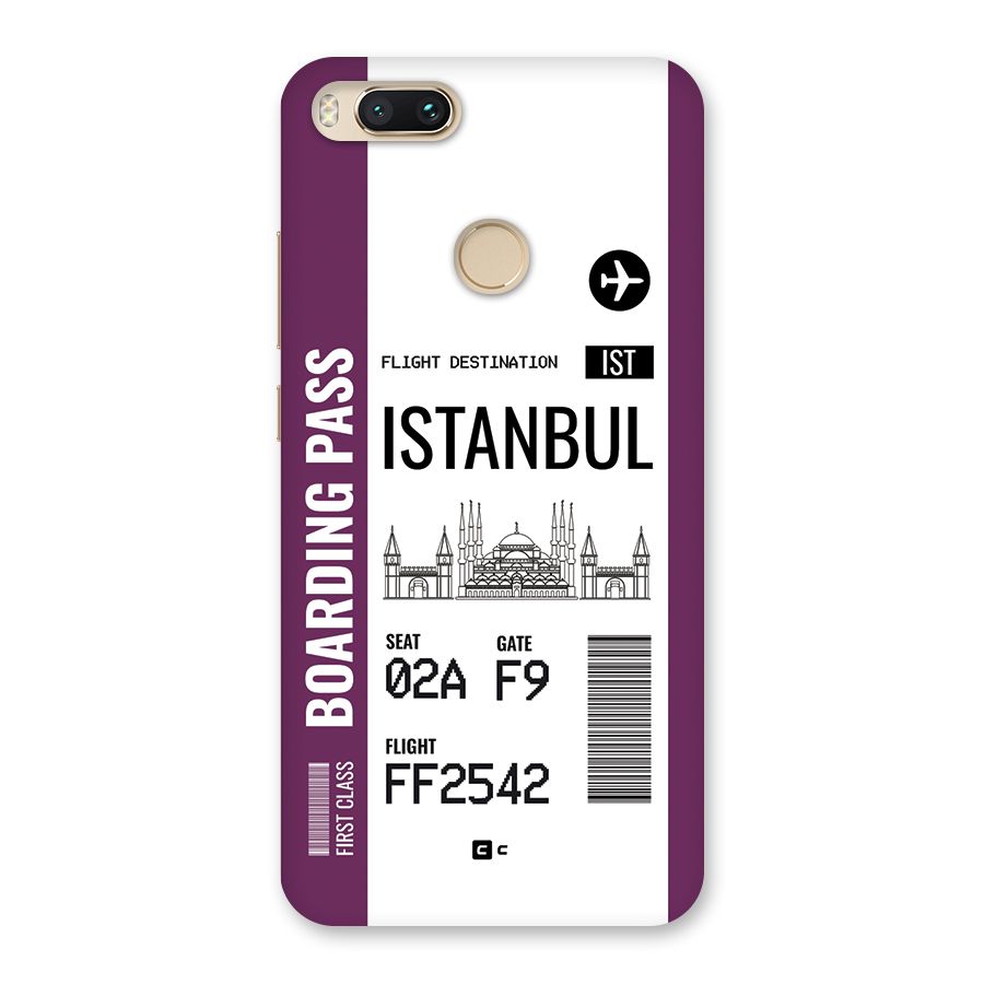 Istanbul Boarding Pass Back Case for Mi A1