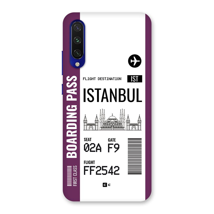 Istanbul Boarding Pass Back Case for Mi A3