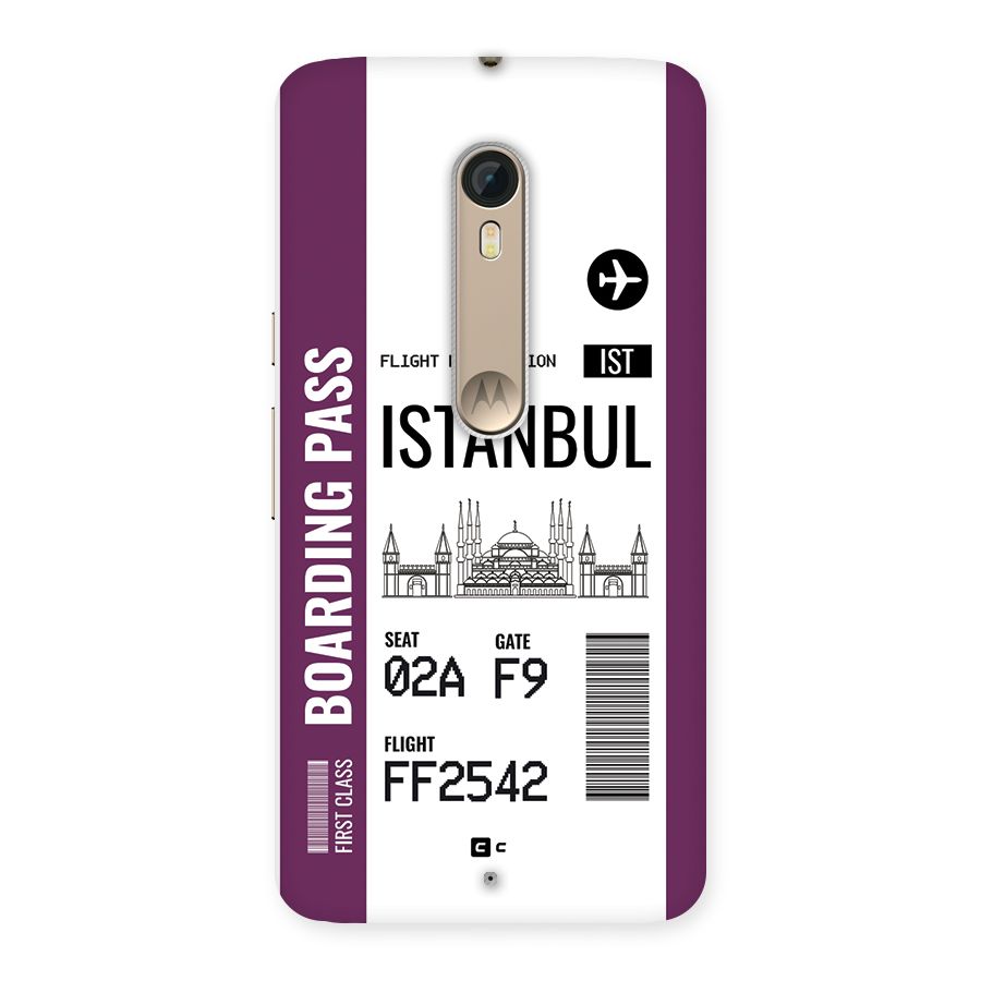 Istanbul Boarding Pass Back Case for Moto X Style