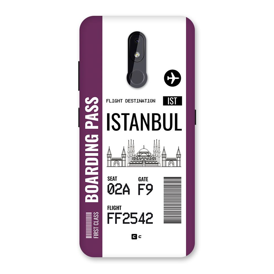 Istanbul Boarding Pass Back Case for Nokia 3.2