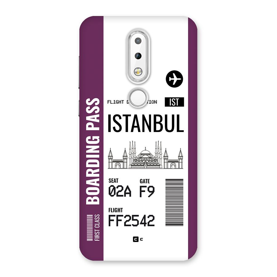Istanbul Boarding Pass Back Case for Nokia 6.1 Plus