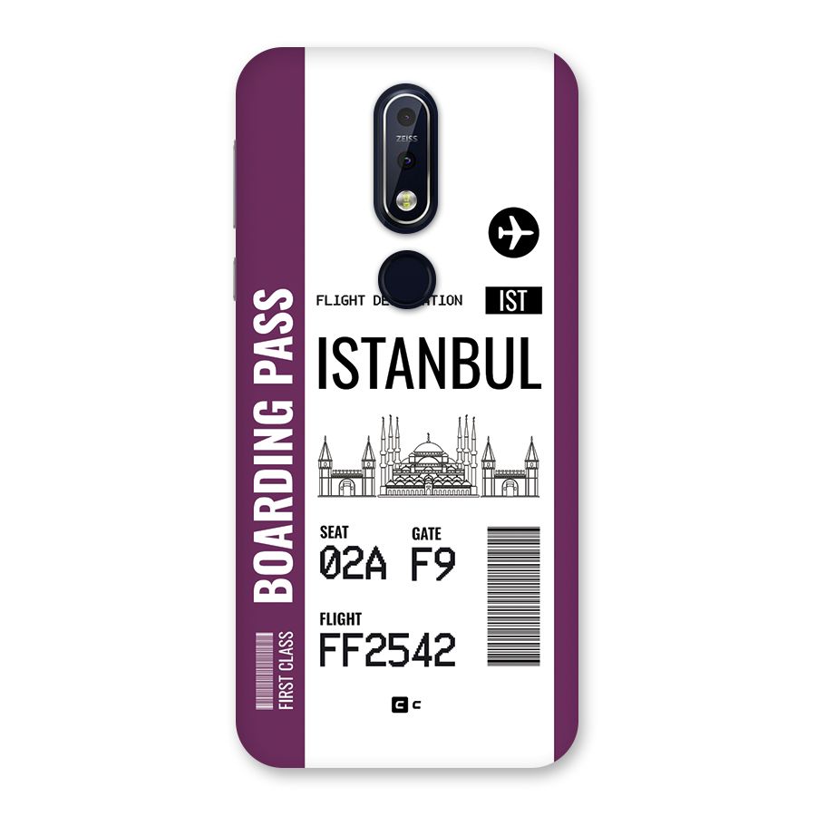 Istanbul Boarding Pass Back Case for Nokia 7.1