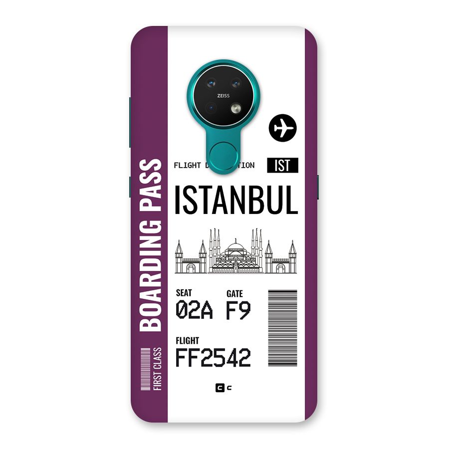 Istanbul Boarding Pass Back Case for Nokia 7.2