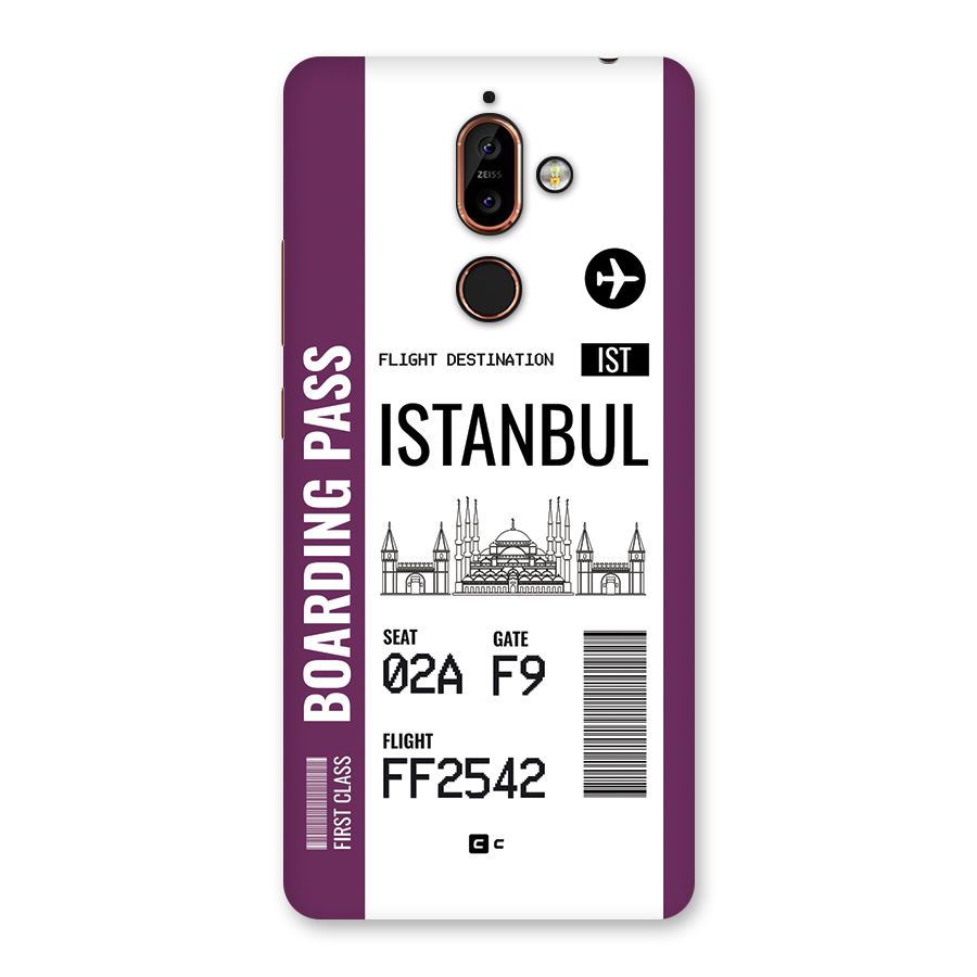 Istanbul Boarding Pass Back Case for Nokia 7 Plus