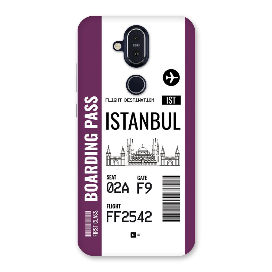 Istanbul Boarding Pass Back Case for Nokia 8.1
