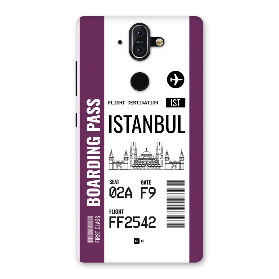 Istanbul Boarding Pass Back Case for Nokia 8 Sirocco