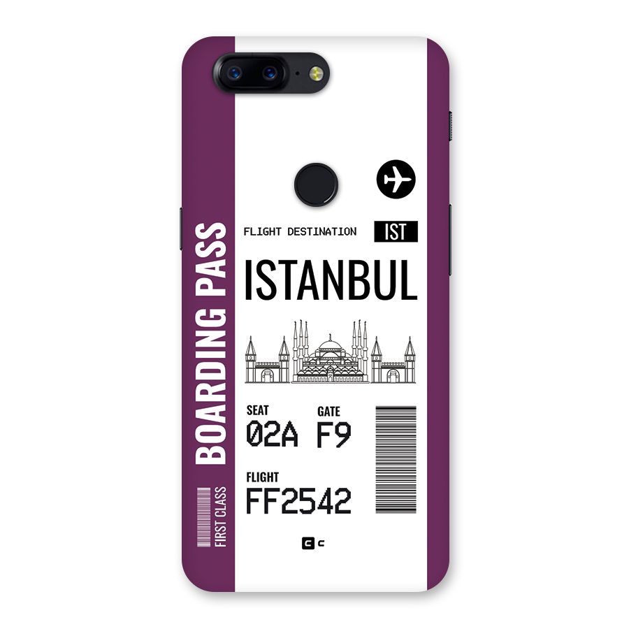 Istanbul Boarding Pass Back Case for OnePlus 5T
