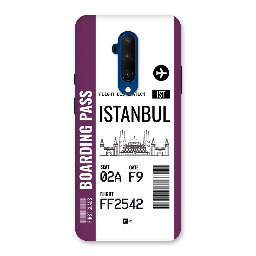Istanbul Boarding Pass Back Case for OnePlus 7T Pro