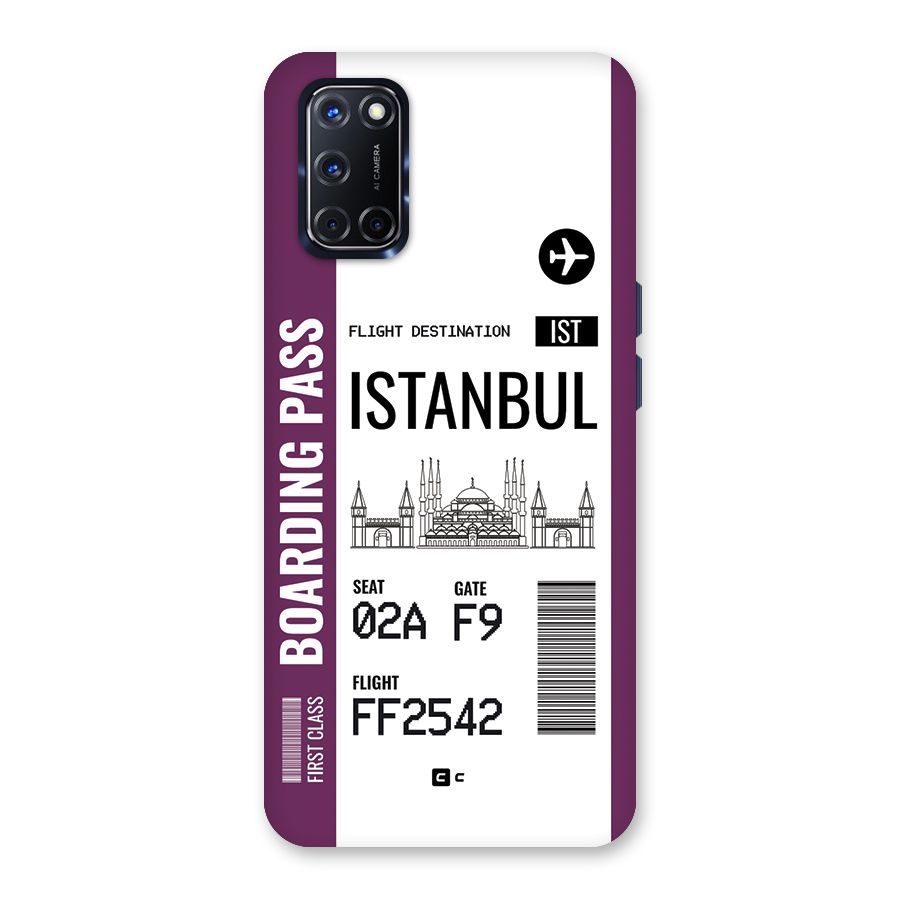 Istanbul Boarding Pass Back Case for Oppo A52
