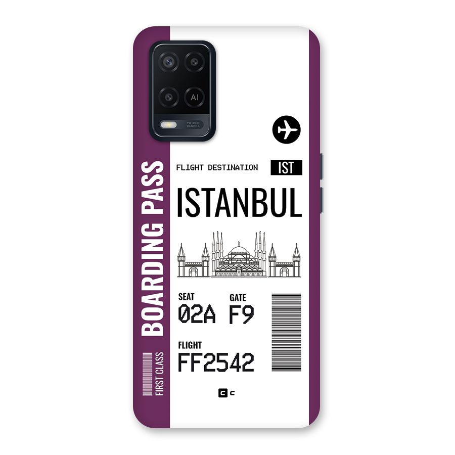 Istanbul Boarding Pass Back Case for Oppo A54