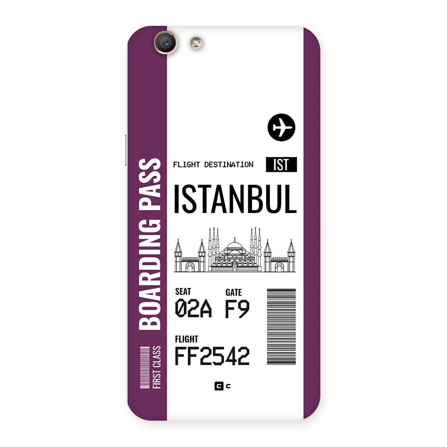 Istanbul Boarding Pass Back Case for Oppo A59