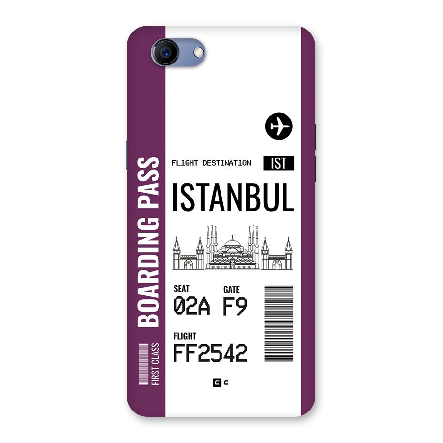 Istanbul Boarding Pass Back Case for Realme 1
