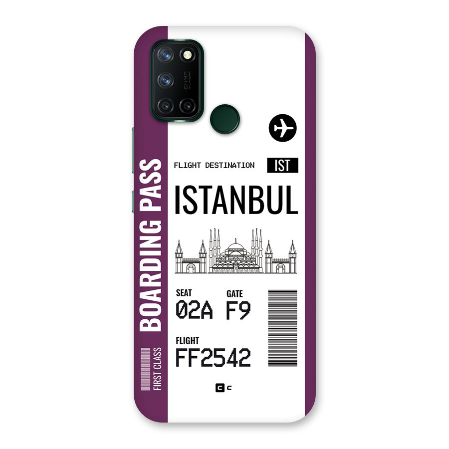 Istanbul Boarding Pass Back Case for Realme 7i
