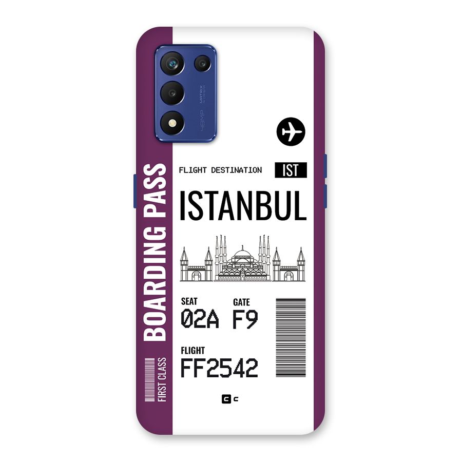 Istanbul Boarding Pass Back Case for Realme 9 5G Speed