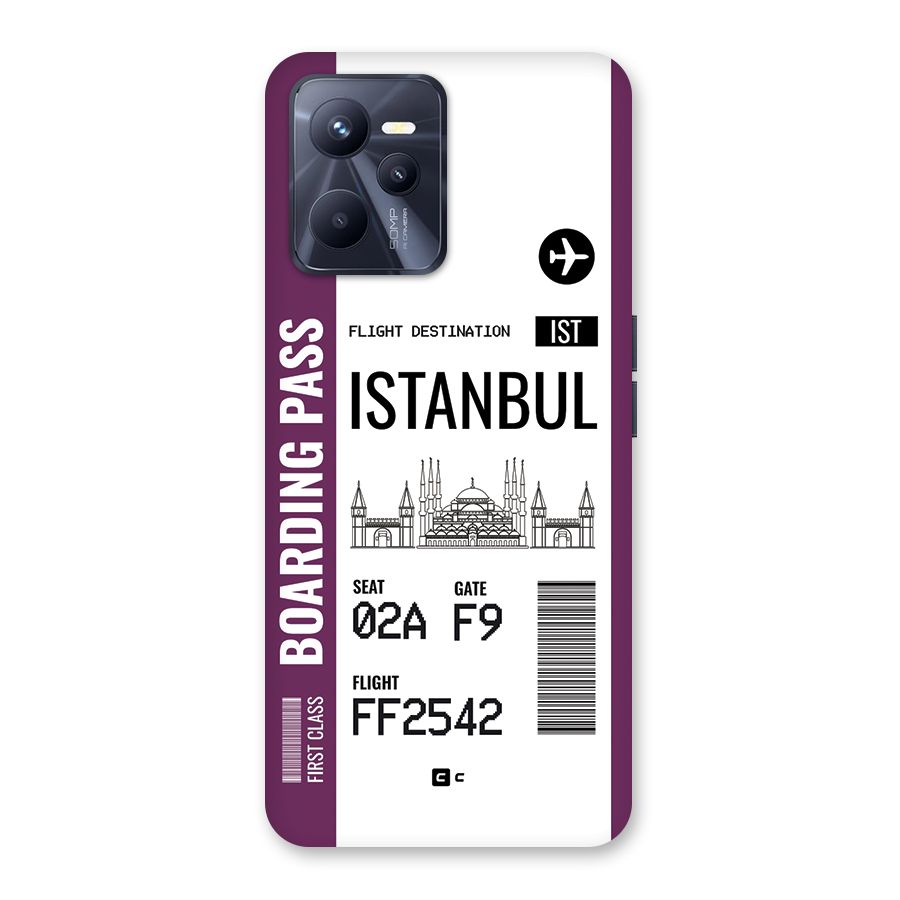 Istanbul Boarding Pass Back Case for Realme C35