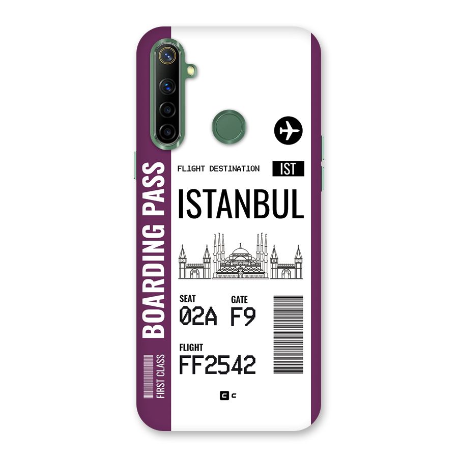 Istanbul Boarding Pass Back Case for Realme Narzo 10