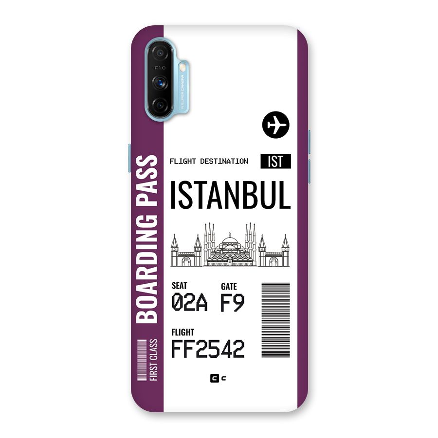 Istanbul Boarding Pass Back Case for Realme Narzo 20A