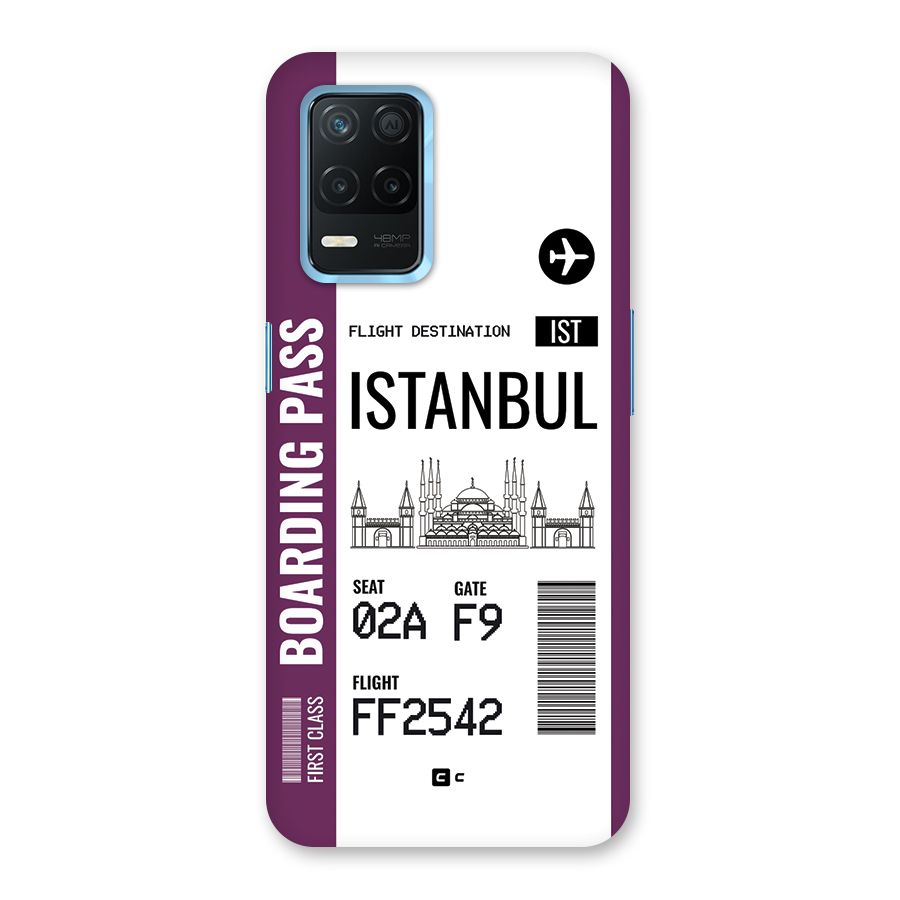 Istanbul Boarding Pass Back Case for Realme Narzo 30 5G
