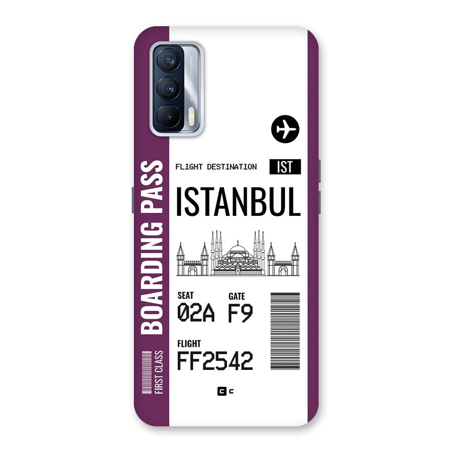 Istanbul Boarding Pass Back Case for Realme X7