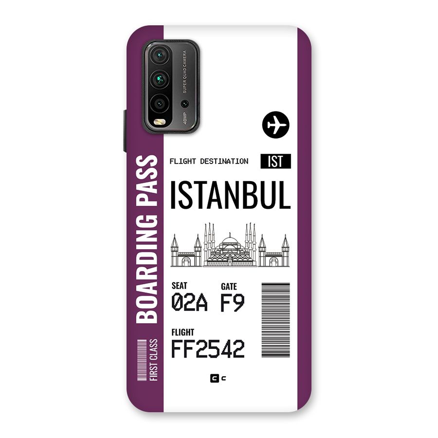 Istanbul Boarding Pass Back Case for Redmi 9 Power