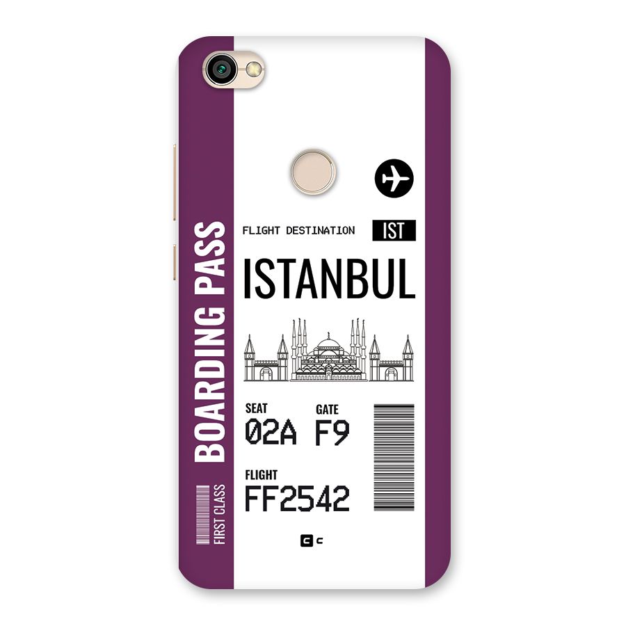 Istanbul Boarding Pass Back Case for Redmi Y1 2017