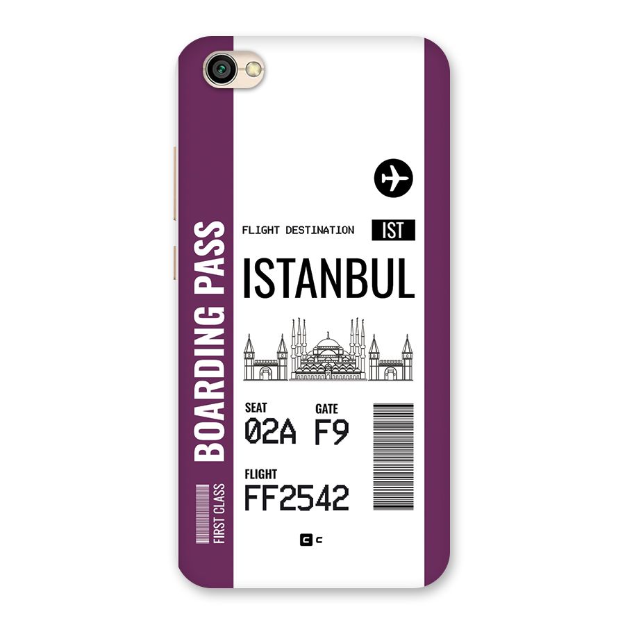 Istanbul Boarding Pass Back Case for Redmi Y1 Lite