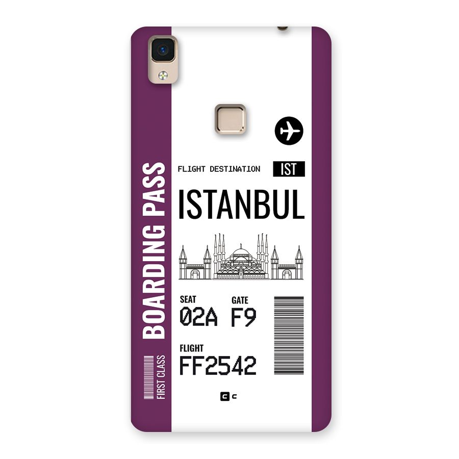 Istanbul Boarding Pass Back Case for V3 Max