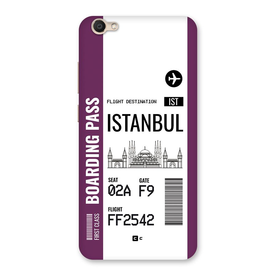 Istanbul Boarding Pass Back Case for Vivo V5