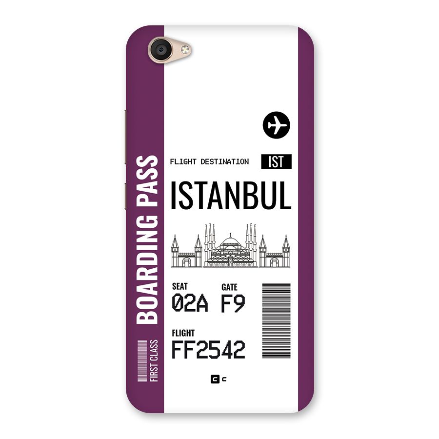 Istanbul Boarding Pass Back Case for Vivo V5 Plus