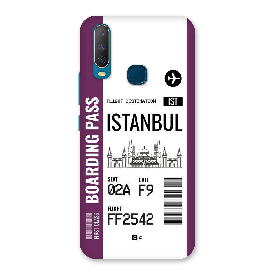 Istanbul Boarding Pass Back Case for Vivo Y11