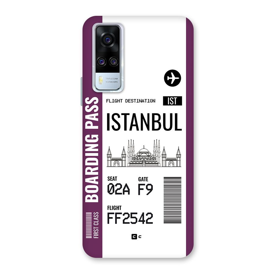 Istanbul Boarding Pass Back Case for Vivo Y31