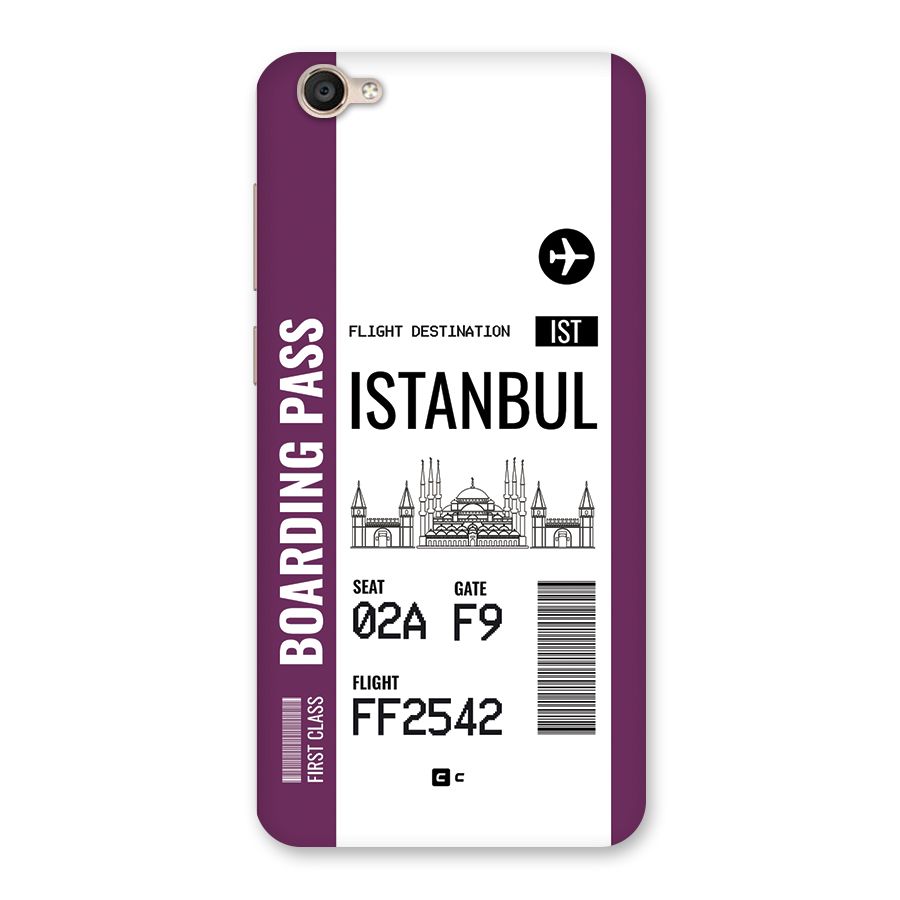 Istanbul Boarding Pass Back Case for Vivo Y55L
