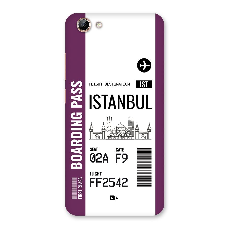 Istanbul Boarding Pass Back Case for Vivo Y71