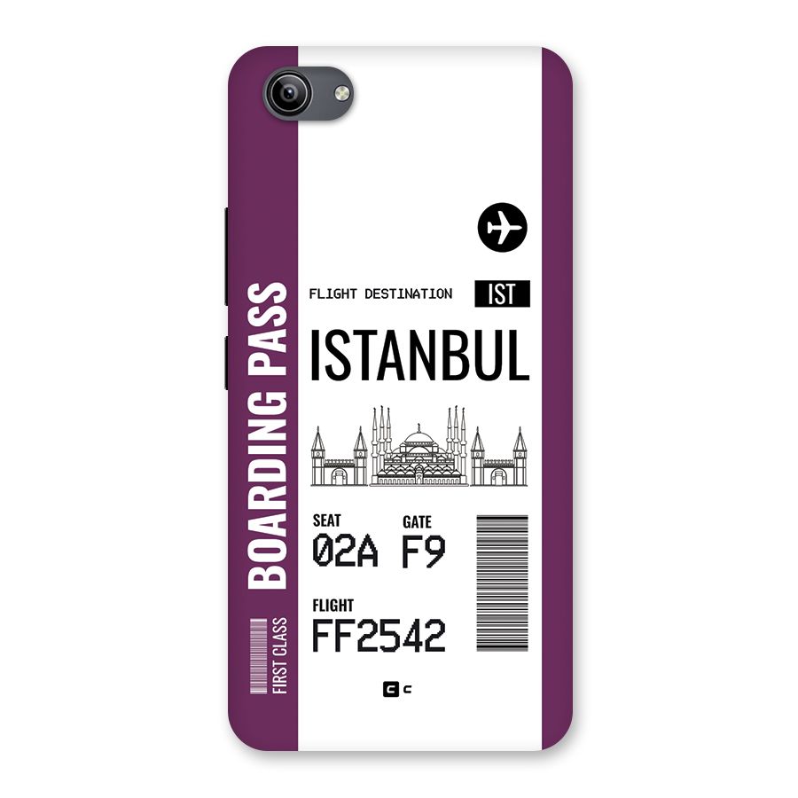 Istanbul Boarding Pass Back Case for Vivo Y81i