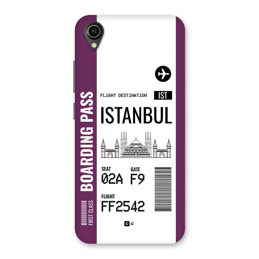 Istanbul Boarding Pass Back Case for Vivo Y90