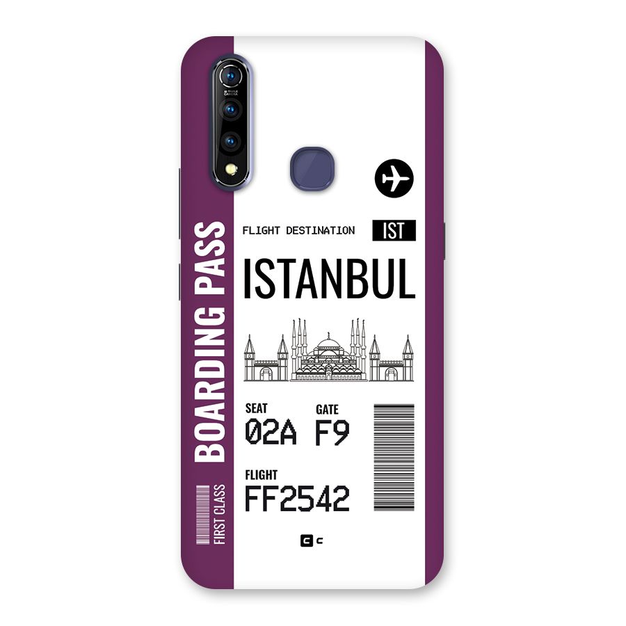 Istanbul Boarding Pass Back Case for Vivo Z1 Pro