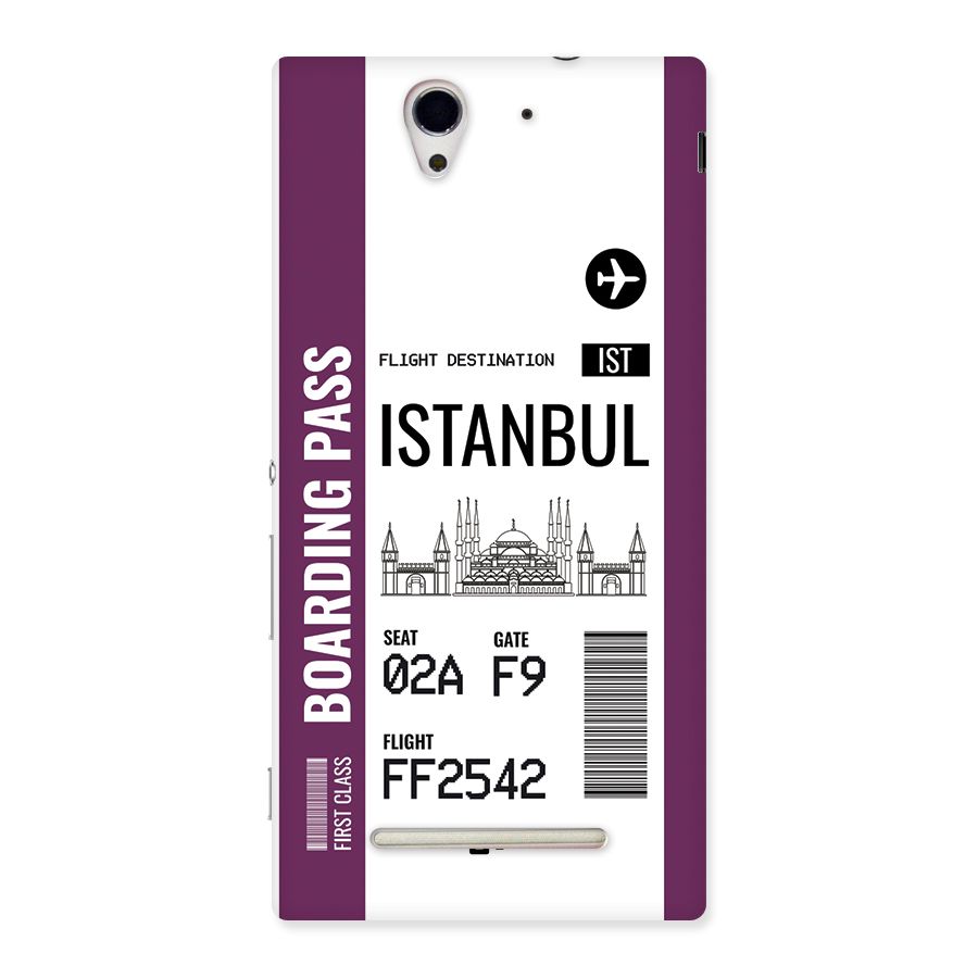 Istanbul Boarding Pass Back Case for Xperia C3